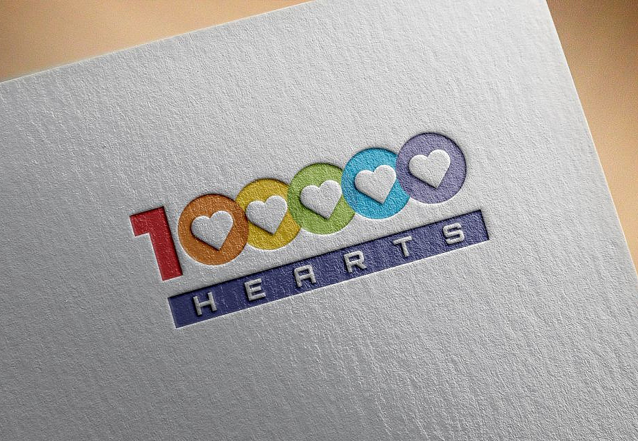 Наше портфолио - Логотип для &quot;10 000 hearts&quot;
