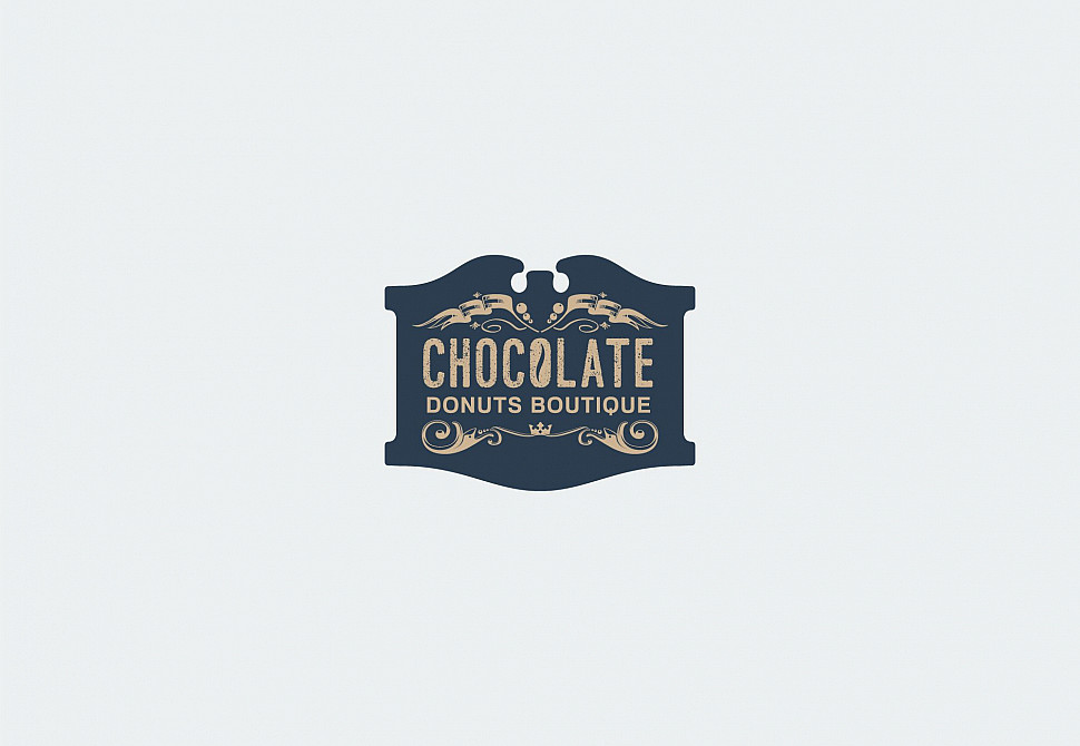 Наше портфолио - Логотип и фирменный стиль для &quot;Сhocolate donuts boutique&quot;