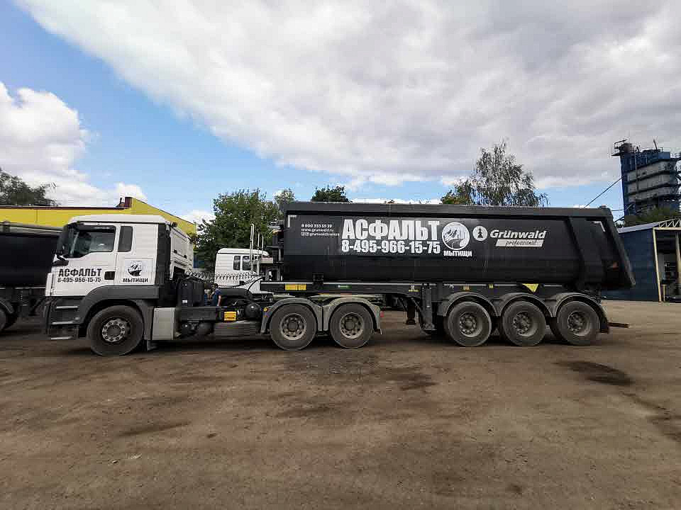 Наше портфолио - Оклейка камаза плёнкой для компании по производству асфальта Наше портфолио - Оклейка камаза плёнкой для компании по производству асфальта