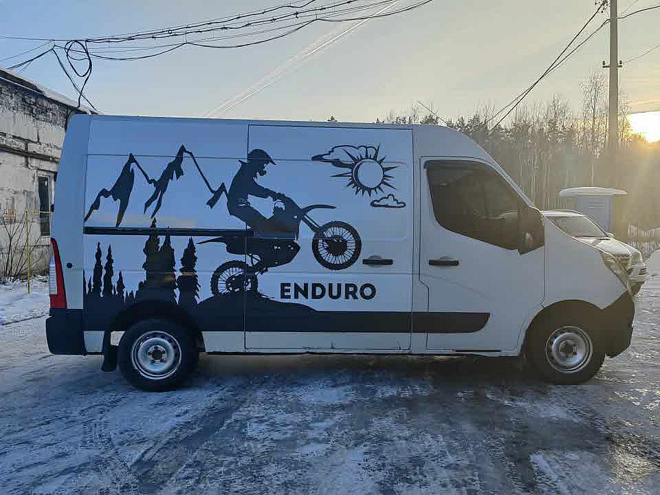 Наше портфолио - Оклейка газели плёнкой для компании "Enduro" Наше портфолио - Оклейка газели плёнкой для компании "Enduro"