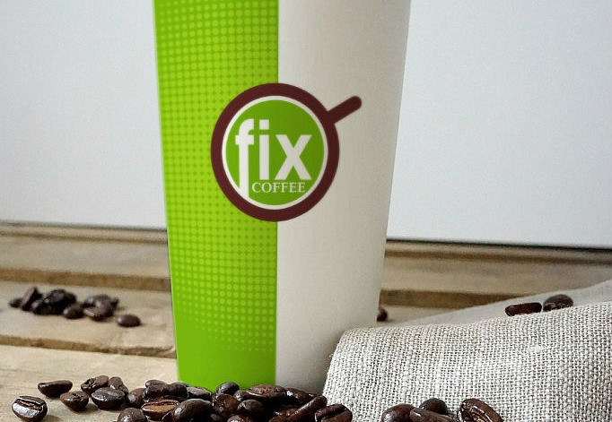 Наше портфолио - Логотип и фирменный стиль для &quot;Cafe FIX&quot;