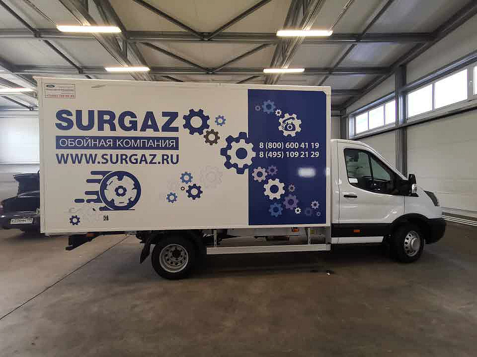 Наше портфолио - Оклейка газели плёнкой для обойной компании "SURGAZ" Наше портфолио - Оклейка газели плёнкой для обойной компании "SURGAZ"