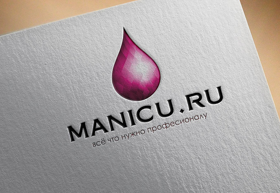 Наше портфолио - Логотип для &quot;Manicu.ru&quot;