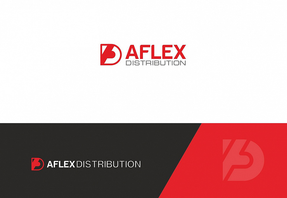 Наше портфолио - Логотип и фирменный стиль для &quot;Aflex Distribution&quot;