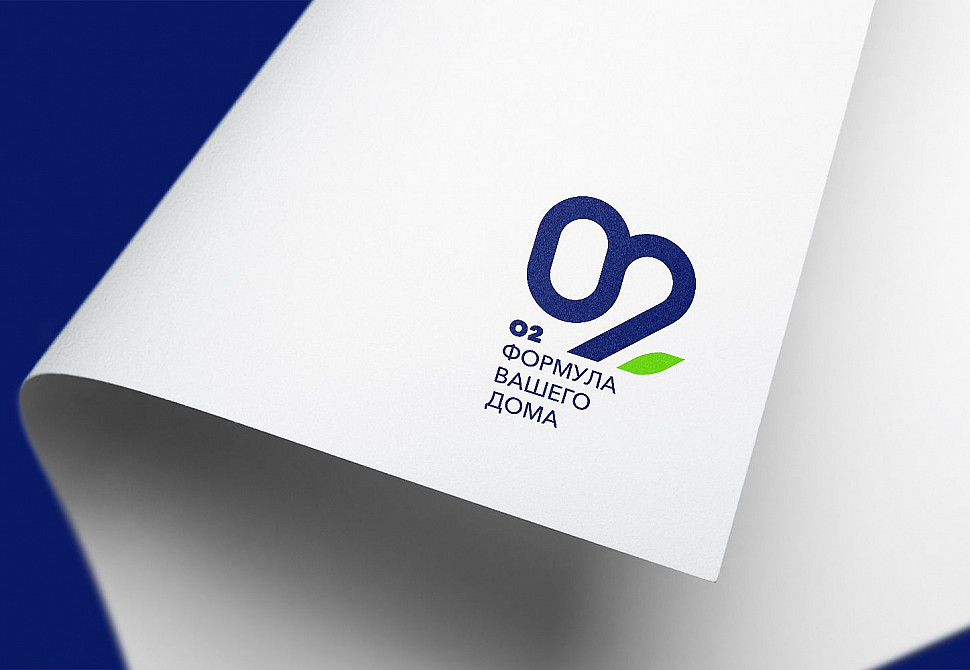 Наше портфолио - Логотип для &quot;О2 - формула вашего дома&quot;