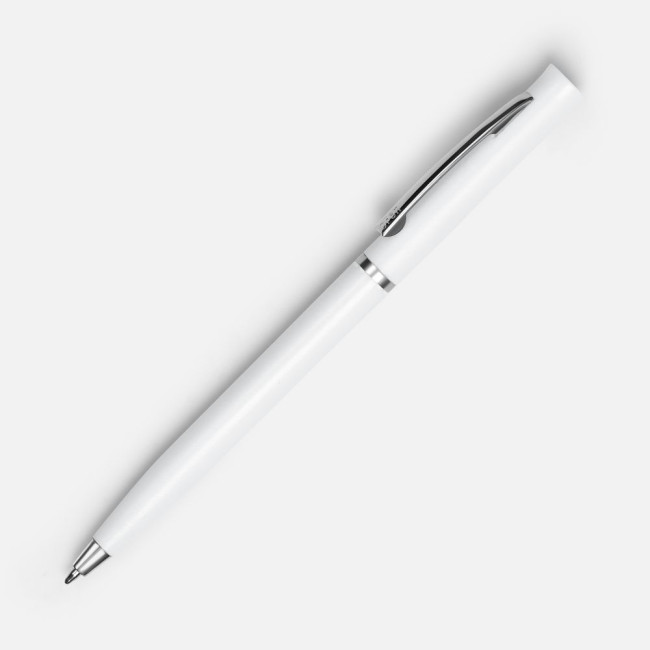 Ручка шариковая Euro Chrome, белая